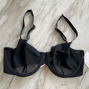 BNWT AUDEN BLACK BRA SHEER MESH 32D